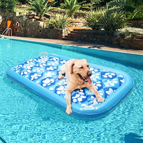 Milliard Dog Pool Float Inflatable Ride On Paw Raft for Pets Swimming 
