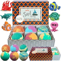 Mineral Me California Kids Bath Bombs with Toys Inside