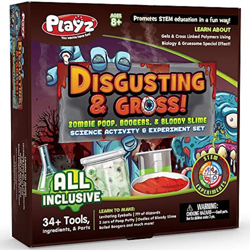 Playz Disgusting n' Gross Zombie Poop, Boogers, & Bloody Slime Science Activity