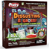 Playz Disgusting n' Gross Zombie Poop, Boogers, & Bloody Slime Science Activity