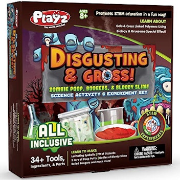Playz Disgusting n' Gross Zombie Poop, Boogers, & Bloody Slime Science Activity