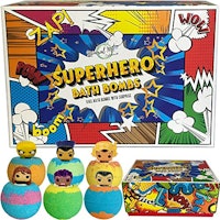 Mineral Me California Bath Bombs with Superhero Toys Inside