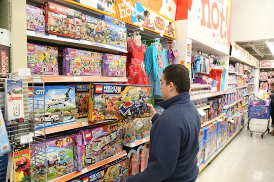 A man buying toys on Cyber Monday in The Toy Isle toy store