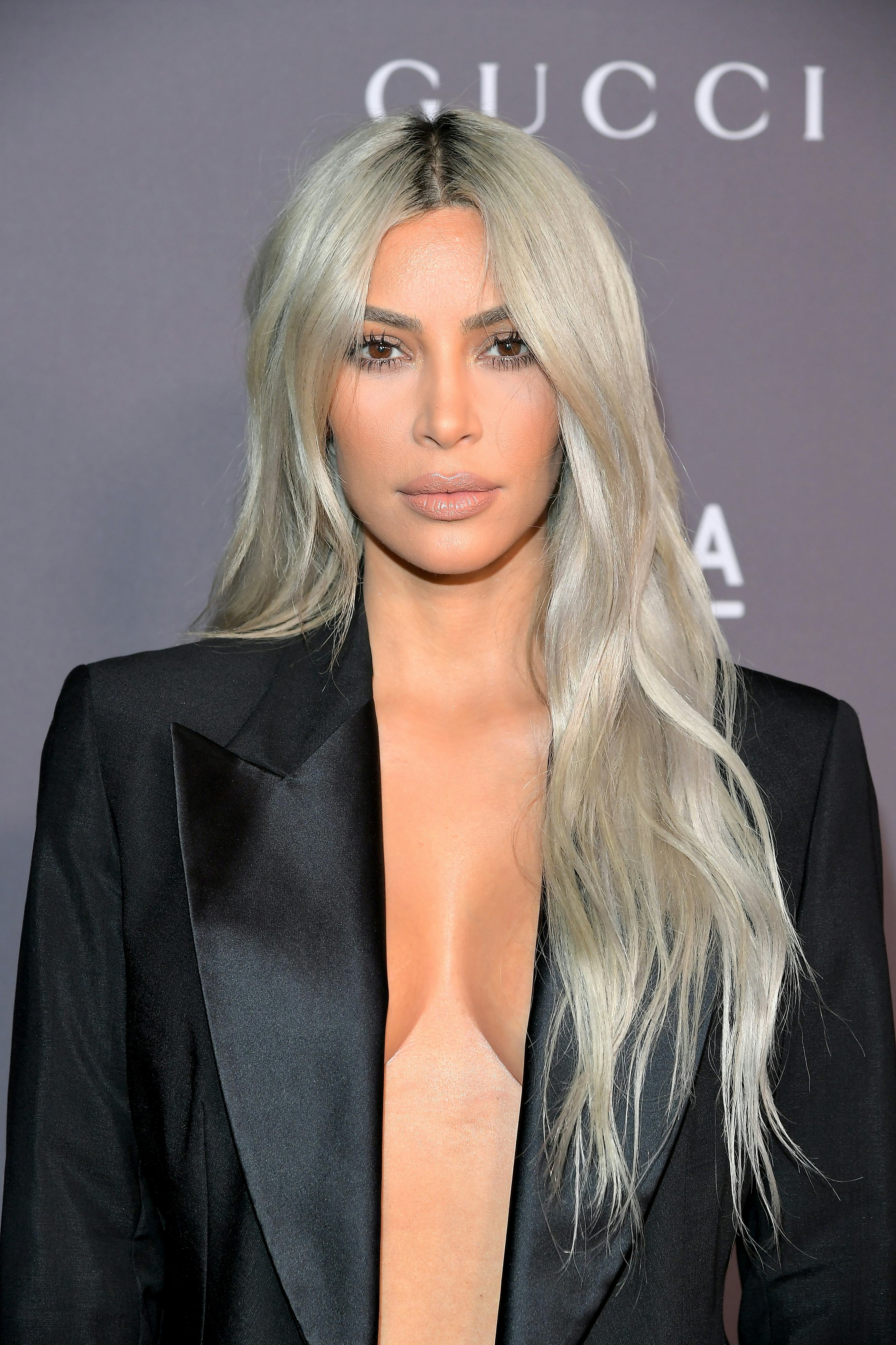 kim kardashian haircut blonde