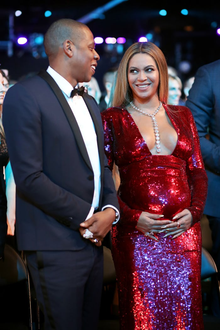 Beyoncé and Jay-Z standing next to each other