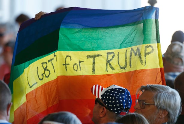 Photos Of Trump & The Pride Flag Are Driving Twitter Crazy