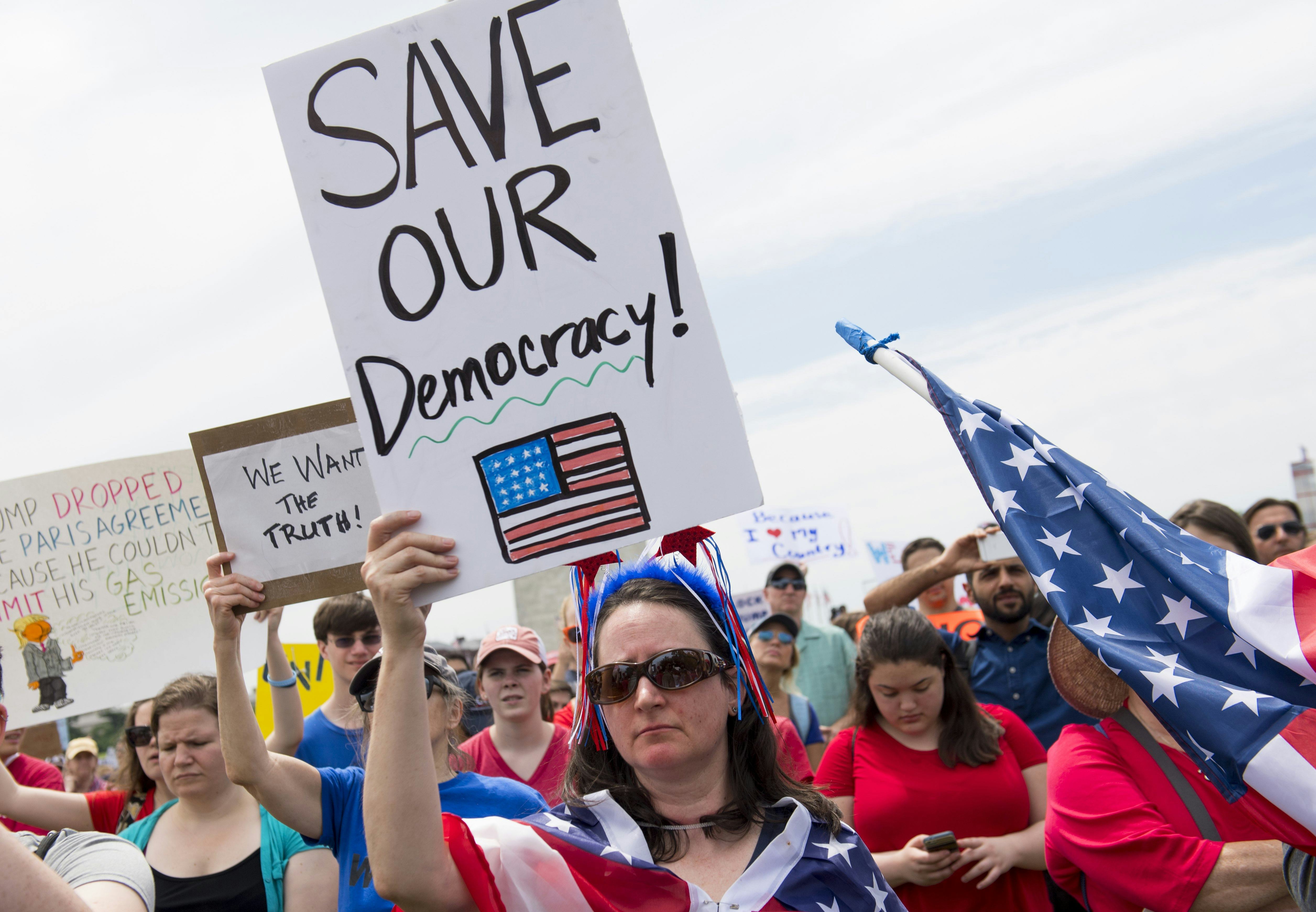 What Is The March To Protect American Democracy? The Protest Will Focus ...