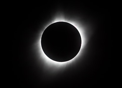 A closeup of a Solar Eclipse 
