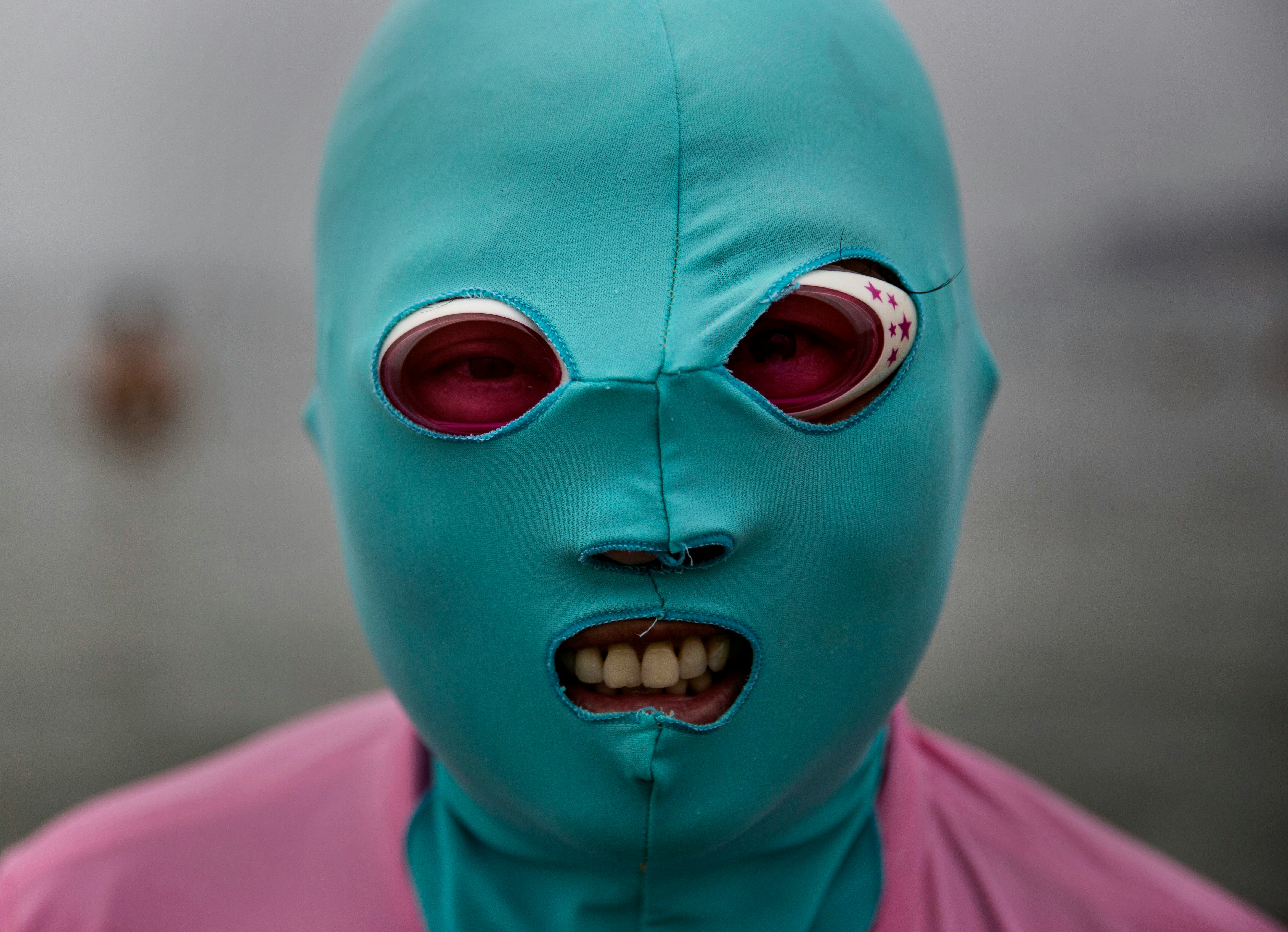 The FaceKini China's Hot Beach Trend You Literally Wear On Your Face