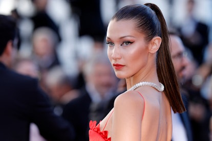 Bella Hadid Combined a Mullet-Pixie Haircut with Asymmetric Baby Bangs —  See Photos
