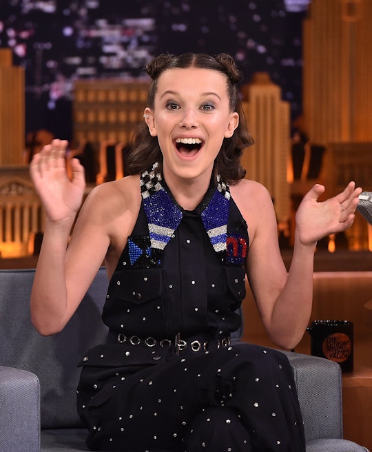 Fame10 - How adorable did 13-year old Stranger Things actress Millie Bobby  Brown look on last night's Golden Globes red carpet?!