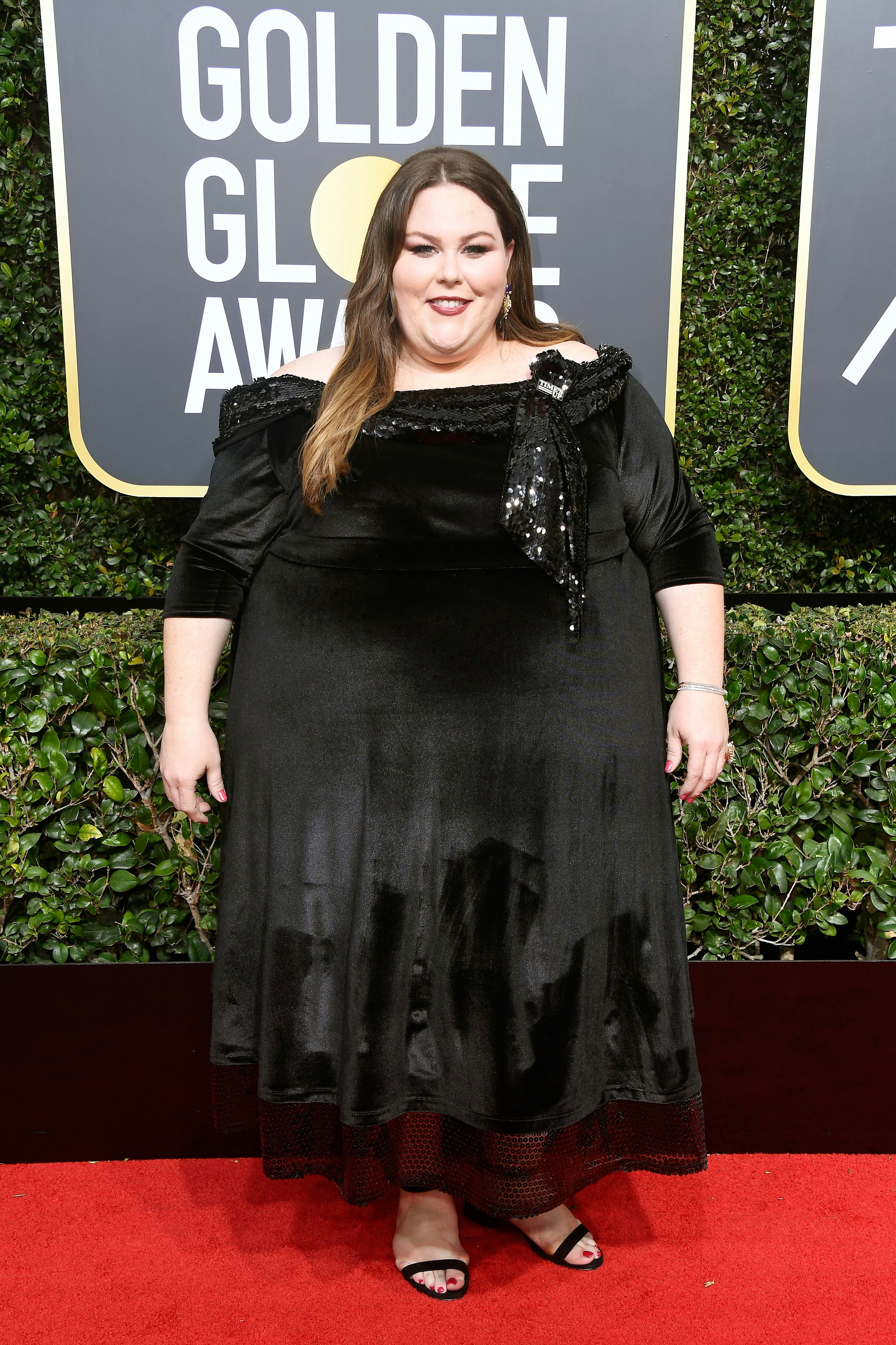 chrissy metz golden globes dress