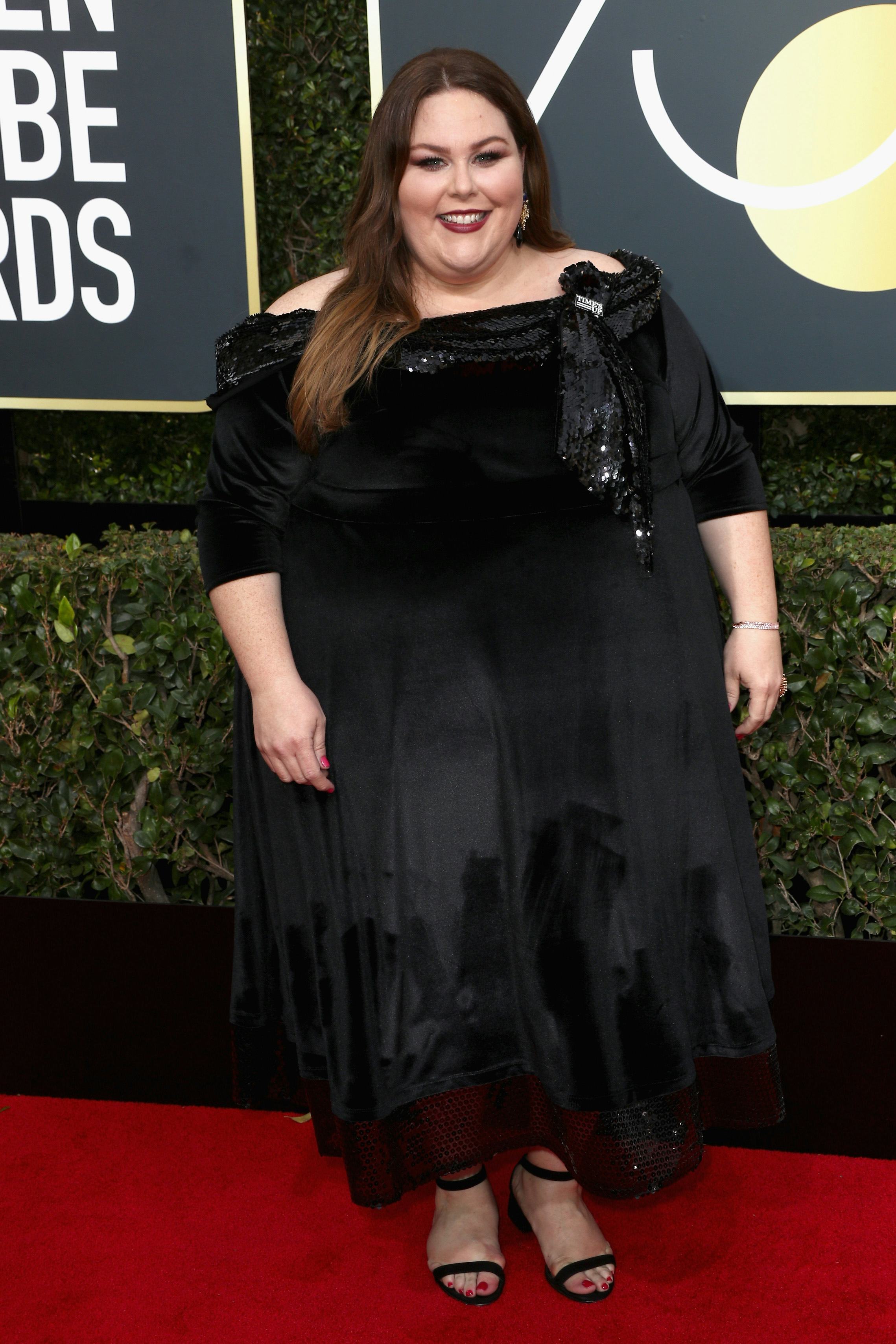 chrissy metz golden globes dress