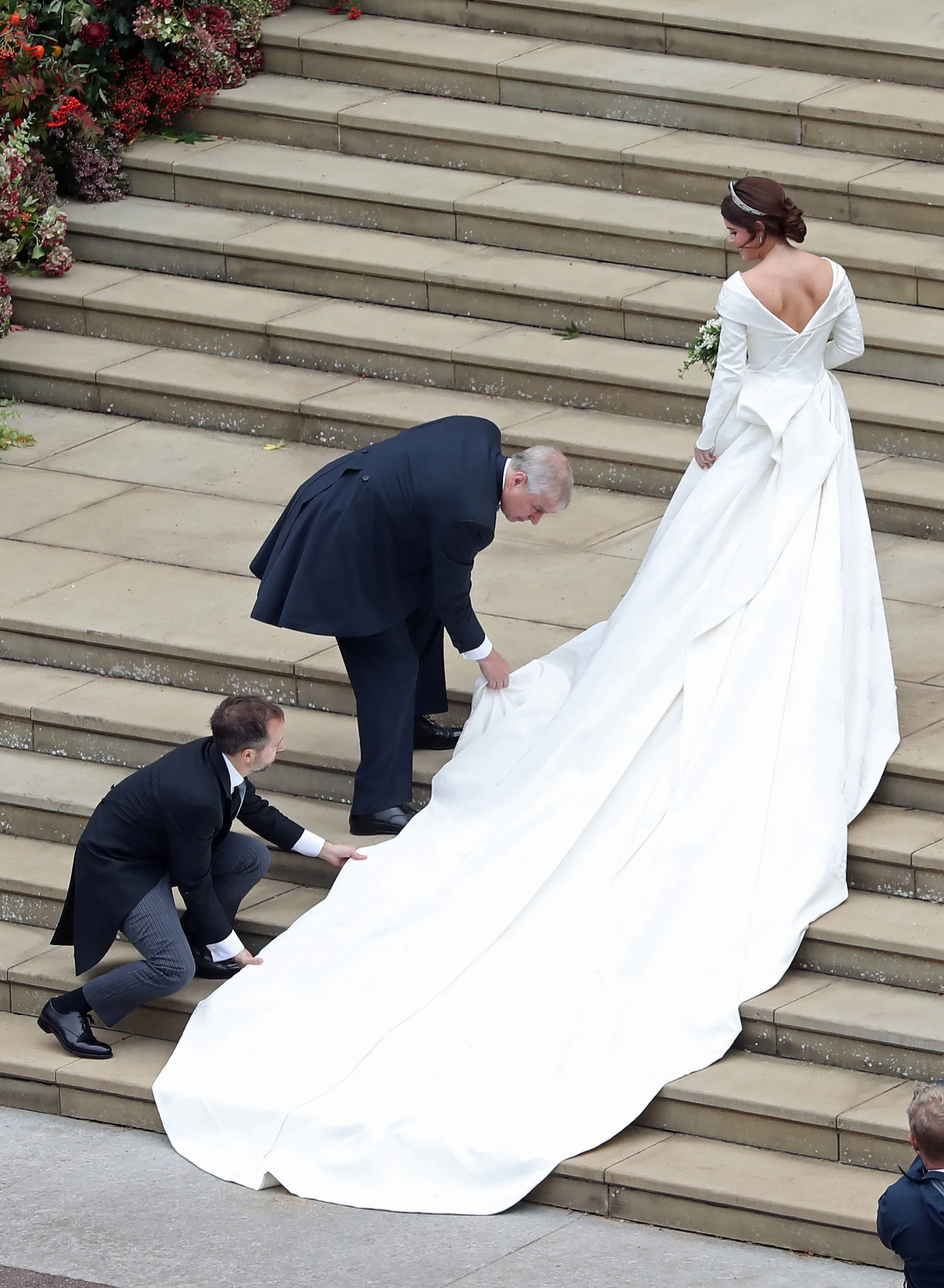 princess eugenie backless wedding dress Princess Eugenie: 'I wanted my wedding dress to show my scar'