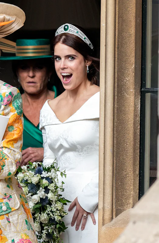 princess eugenie second dress Royal Wedding Dress Eugenie Second Dress Second Wedding Princess Eugenie Royal Wedding Dress Designer