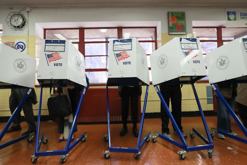 Privacy booths at a voting location. If you're planning to vote in-person on election day 2020, here...