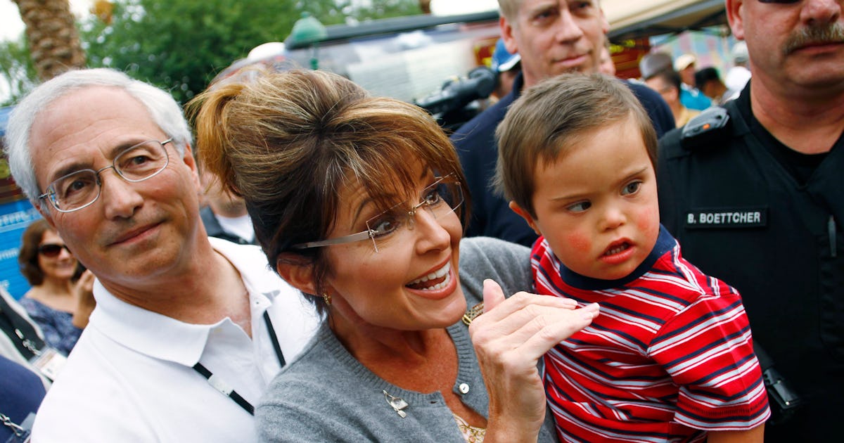 Sarah Palin Used A Photo Of A Kid With Down Syndrome To Mock Women Protestors Sarah Palin Used A Photo Of A Kid With Down Syndrome To Mock Women Protestors