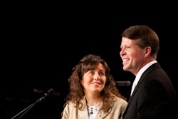 Michelle and Jim Bob Duggar standing next to each other