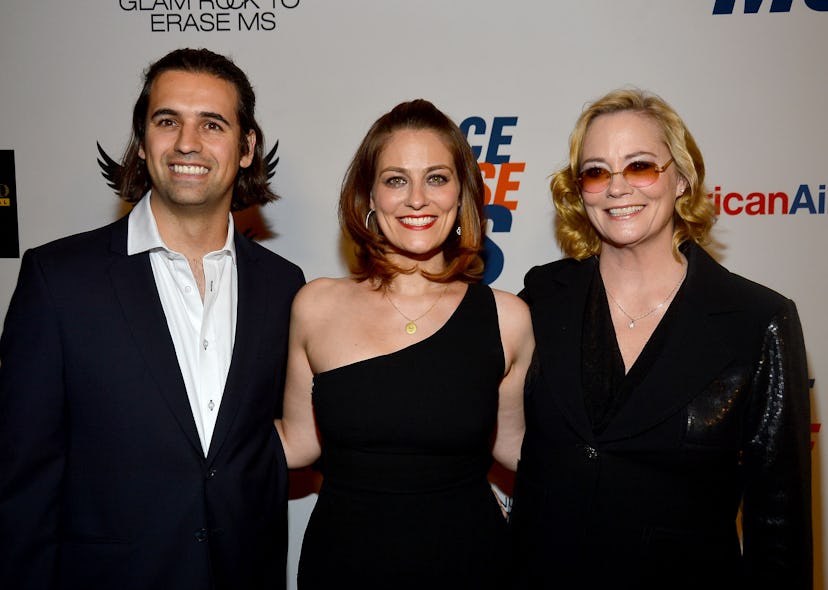 Clementine Ford with her L word costars on the red carpet