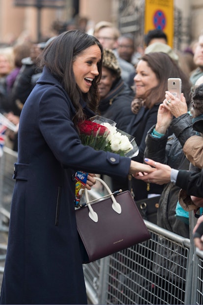 Why Royals Hold Purses in Their Left Hand - Meghan Markle Kate Middleton  Purse Etiquette Hack