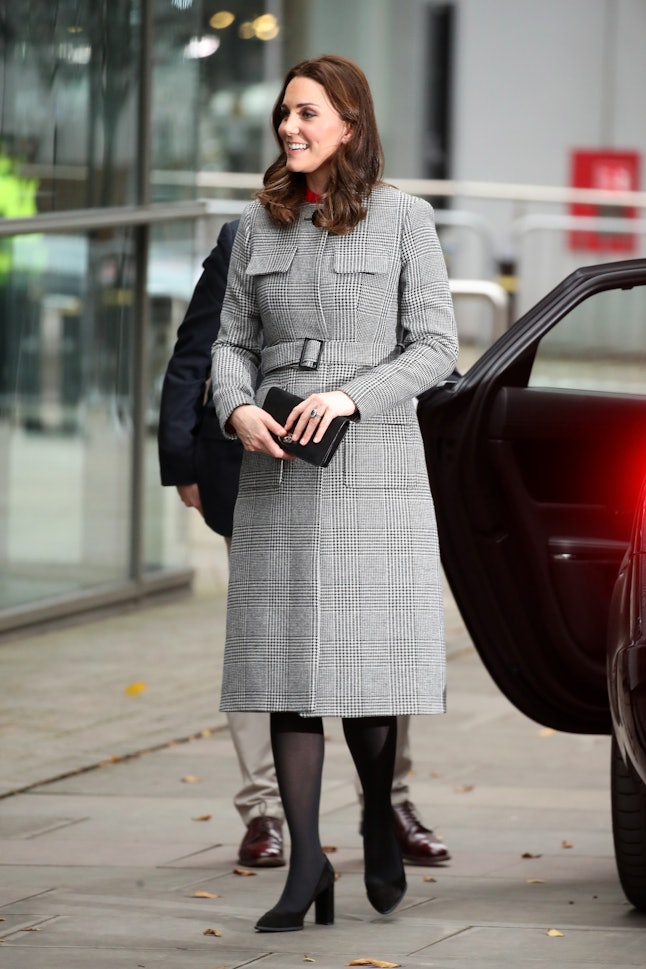 Kate Middleton's Red Houndstooth Coat Looks Exactly Like An Iconic ...