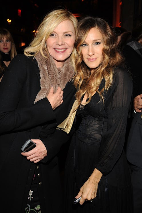 Kim Cattrall & Sarah Jessica Parker's Feud Timeline Will Exhaust You. Photo via Bryan Bedder/Getty I...