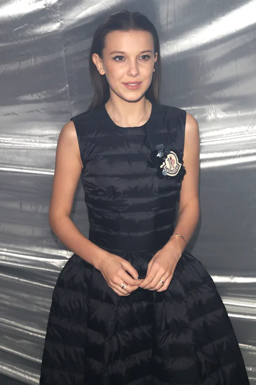 millie bobby brown moncler dress Millie Bobby Brown joins the Moncler family