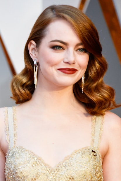 Emma Stone's Oscars Pantsuit Completely Stood Out on the Red Carpet