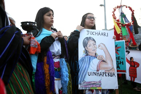 Protest on International Women’s Day because of murdered Indigenous women