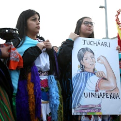 Protest on International Women’s Day because of murdered Indigenous women 