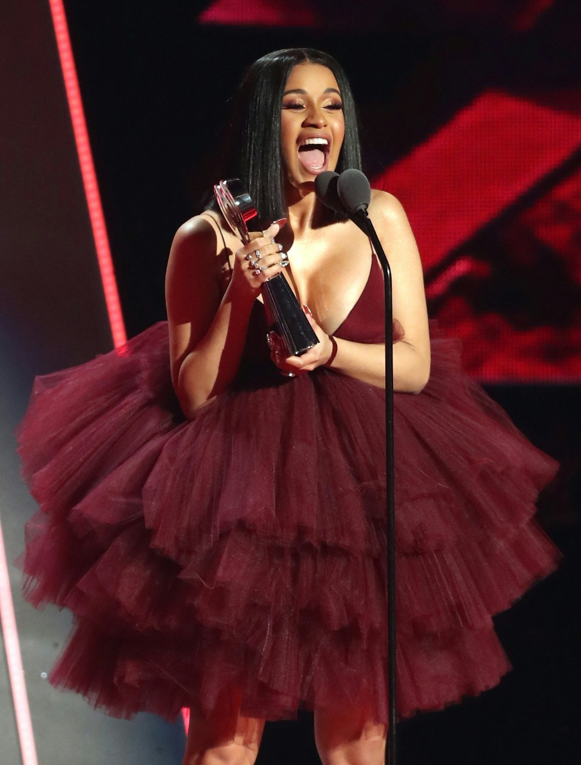 cardi b iheartradio dress