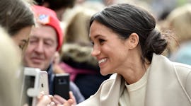 Meghan Markle shaking hands when she was a royal. When you want to feel like the former duchess, the...