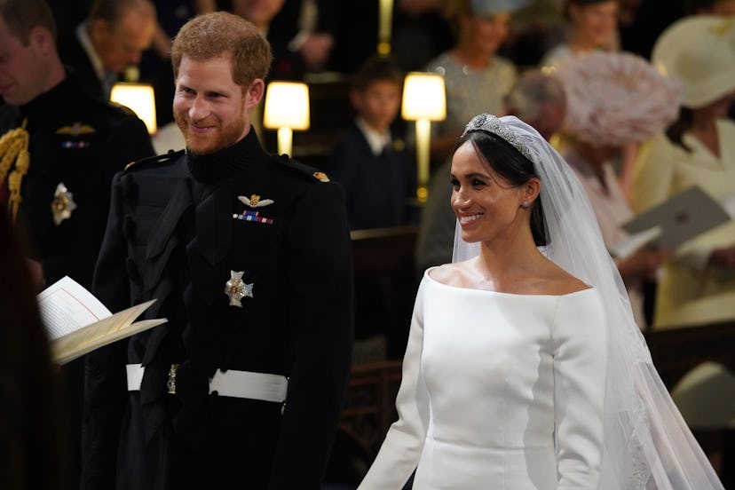 Meghan and Harry at their wedding 