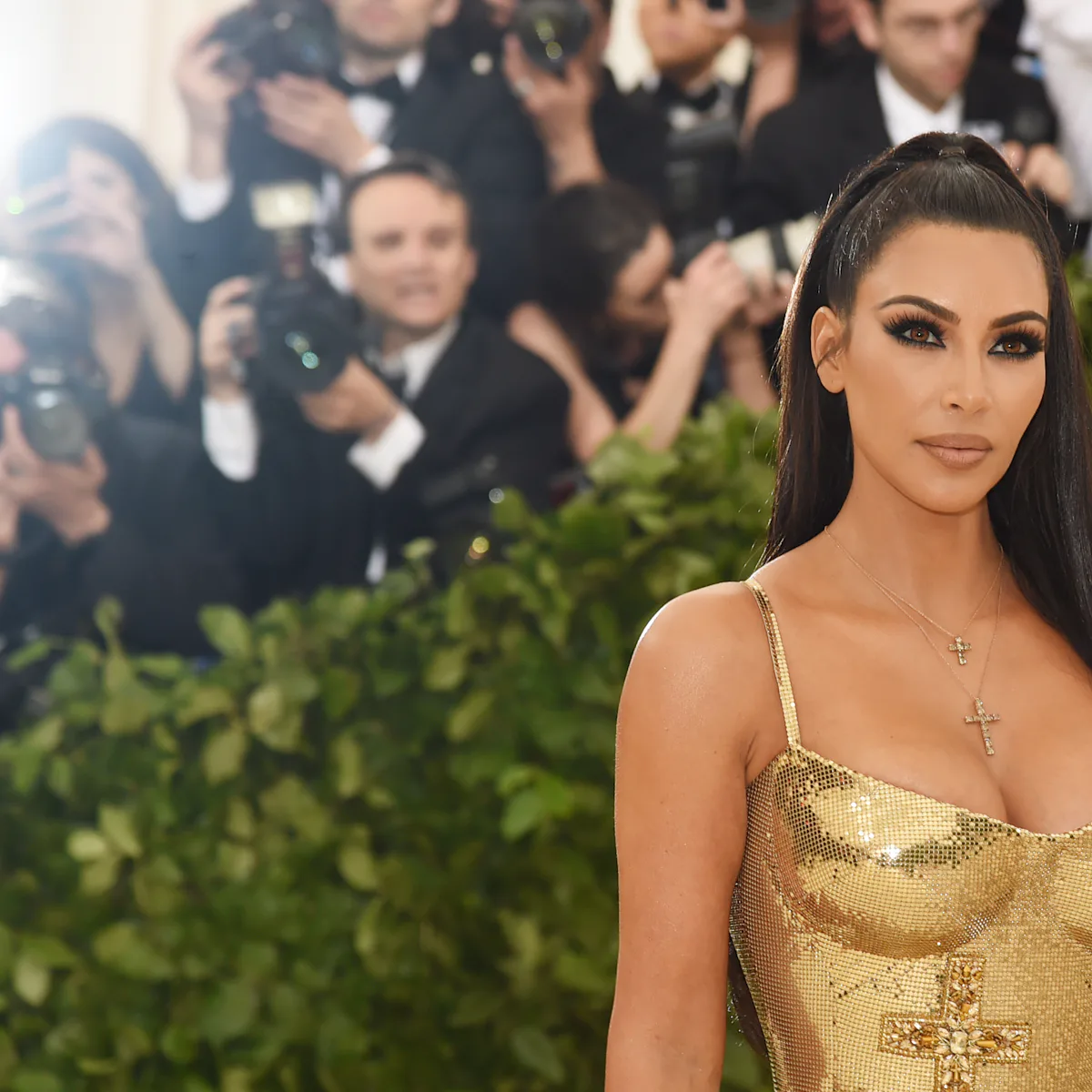 kim k gold met gala dress Kim Kardashian Wore Vintage Jean-Louis To The 2022 Met Gala