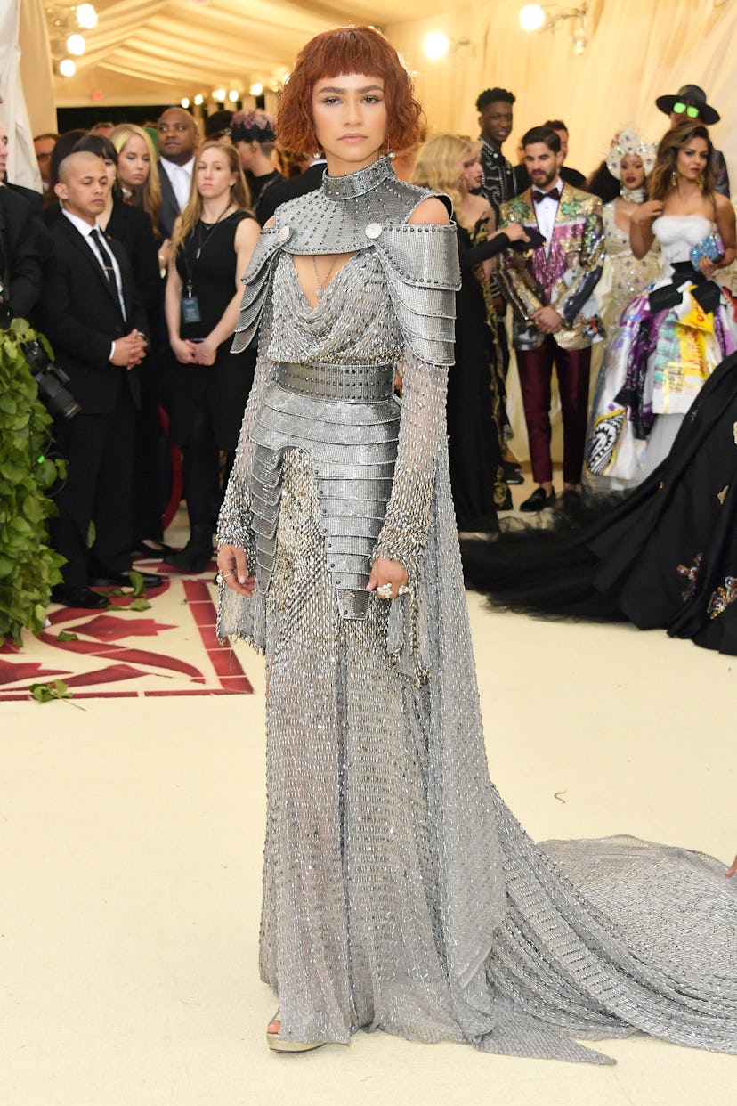 Zendaya's 2018 Met Gala Outfit Channeled A Glam Knight In Shining Armor
