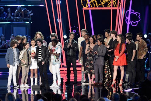 Celebrities on stage at the 2018 MTV Movie & TV Awards