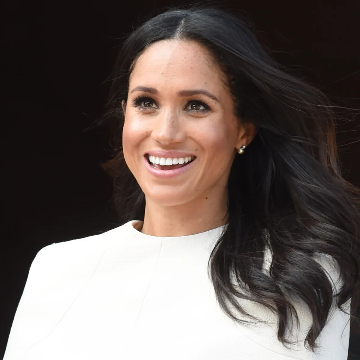 meghan markle cream cape dress Givenchy Cream Sheath Dress with Capelet