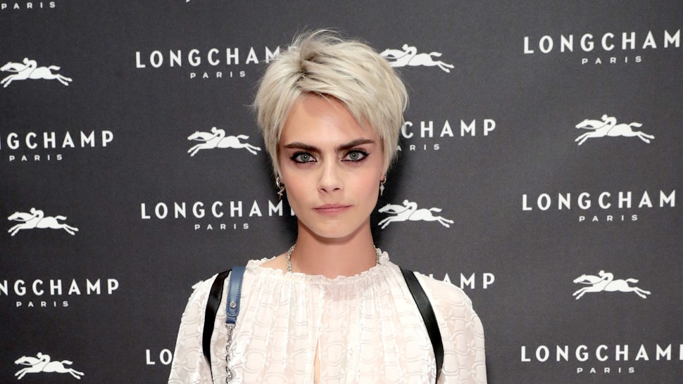 Is Cara Delevingne S Blonde Bob Real It Is Clearly The Style Of