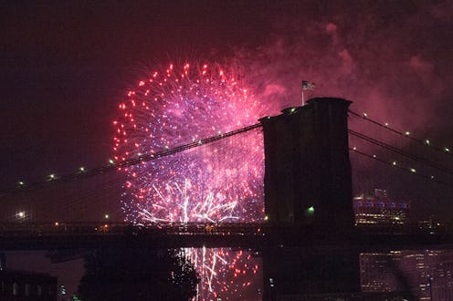 The Fourth Of July fireworks in the New York City