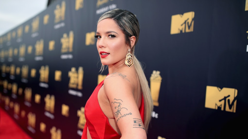 Halsey S New Face Tattoo Is So Dainty Delicate You Can Barely See It