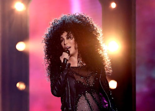 Cher performing live on stage