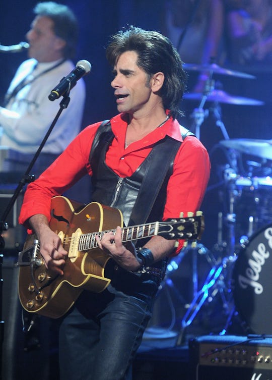 John Stamos reunited with his band Jesse and the Rippers on "Late Night With Jimmy Fallon" playing t...