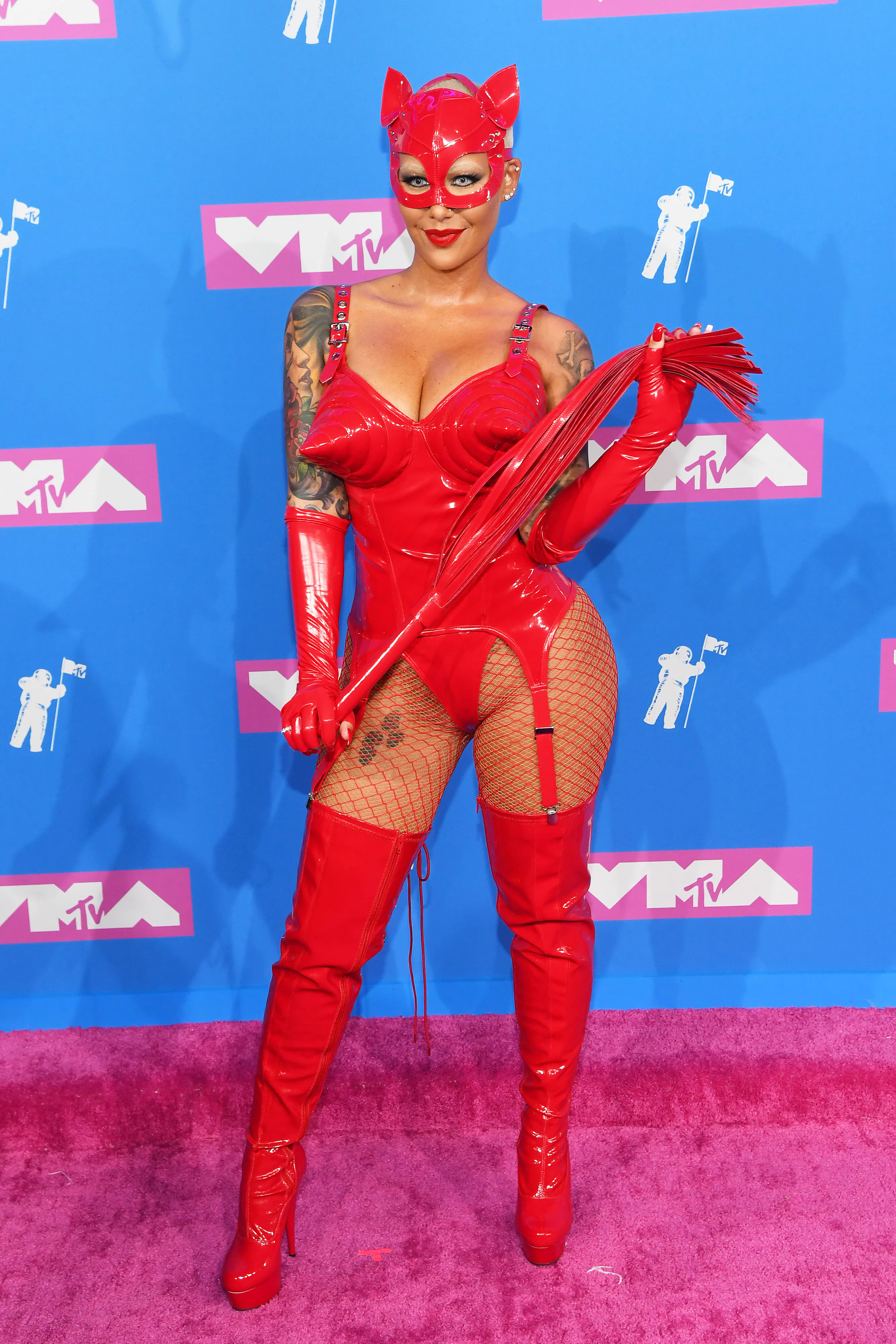 amber rose pink dress Always pretty and living life