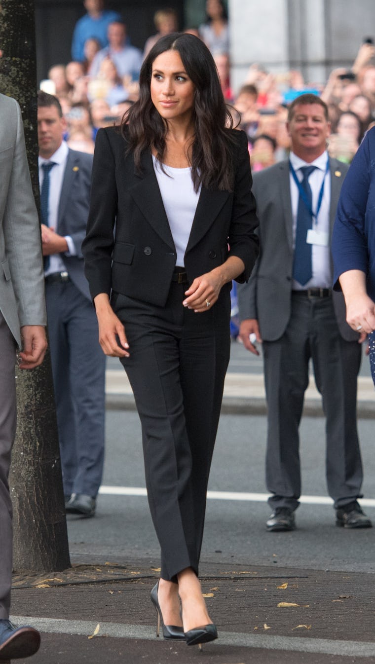 Meghan Markle A pantsuit with Knit Tank