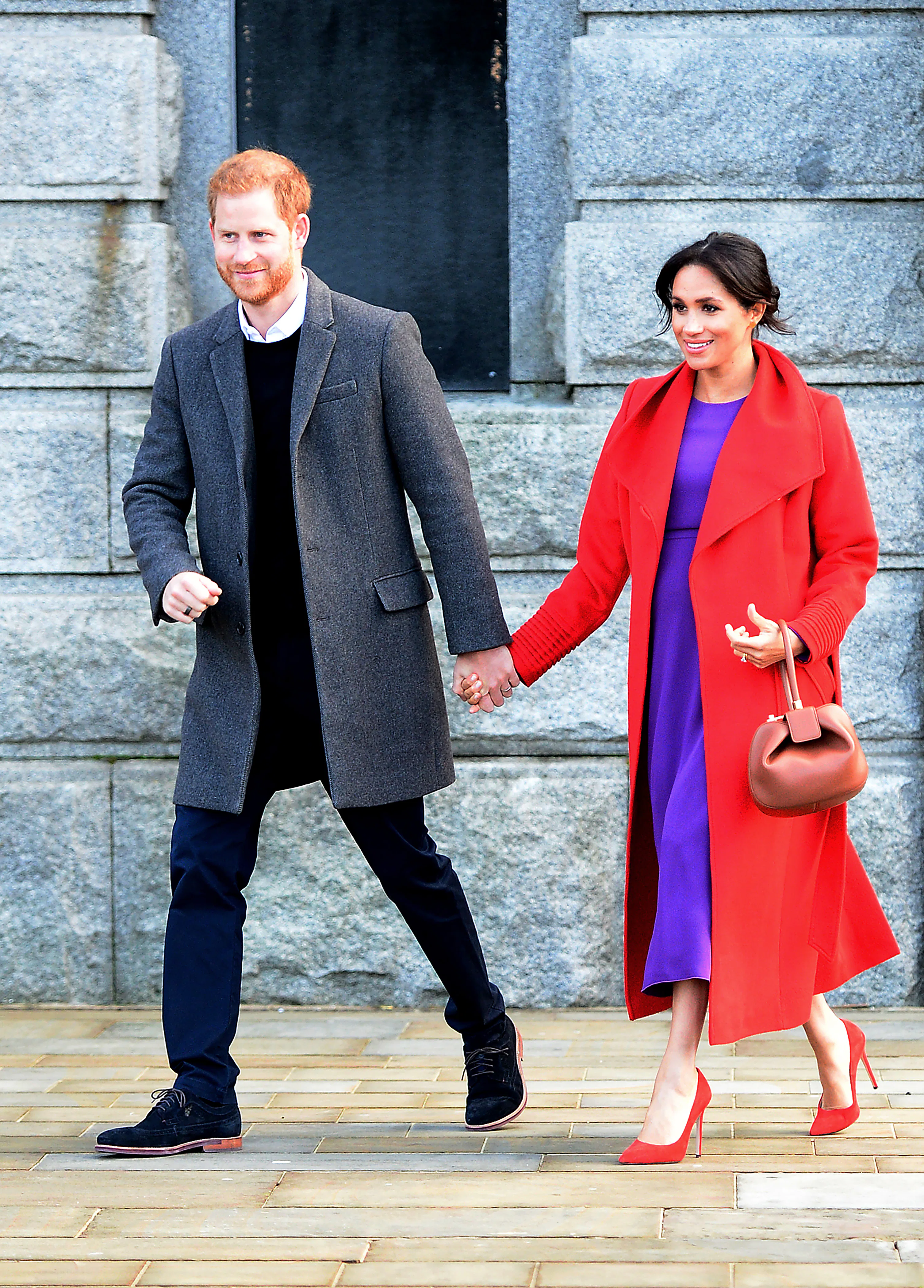 Meghan Markle's Red Winter Coat Looks Familiar Because She's Technically  Worn It Before