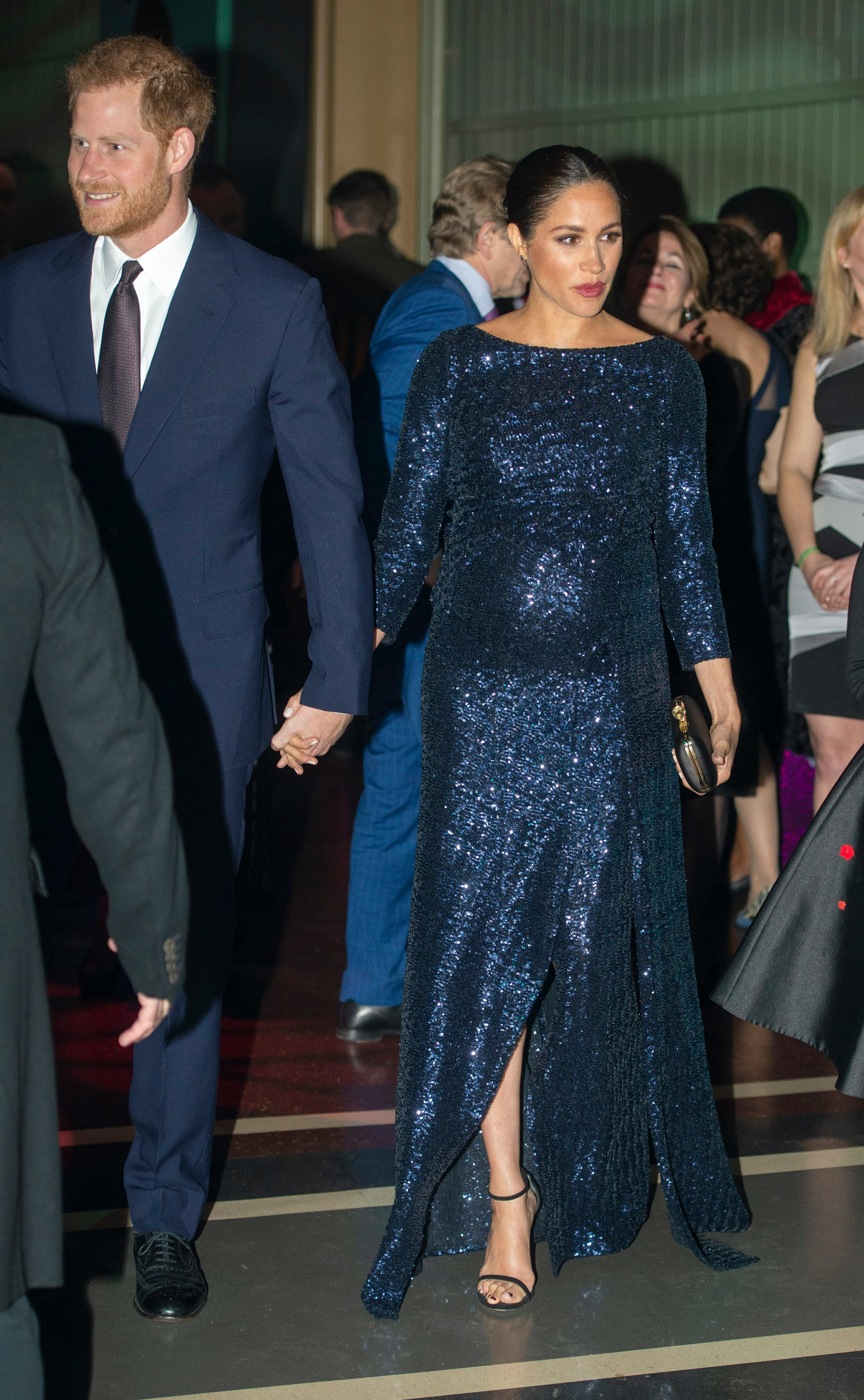 Meghan Markle Wore Dark Nail Polish Again & Totally Pulled