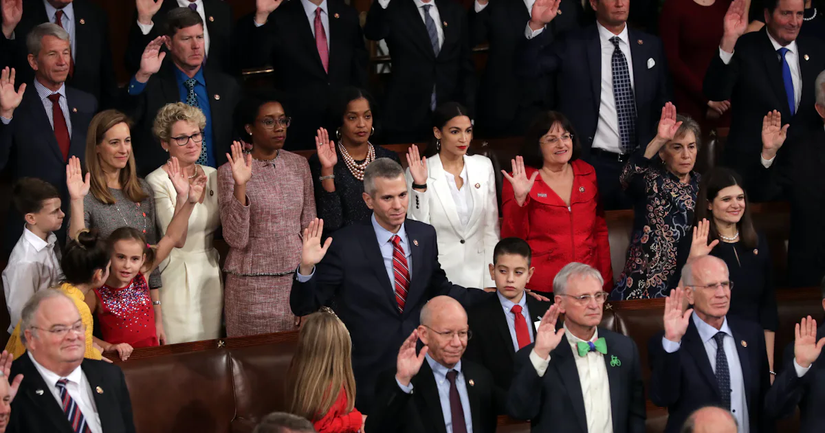 Current Congress Photos Of New Members Of Congress Being Sworn In Show The New Face Of ...