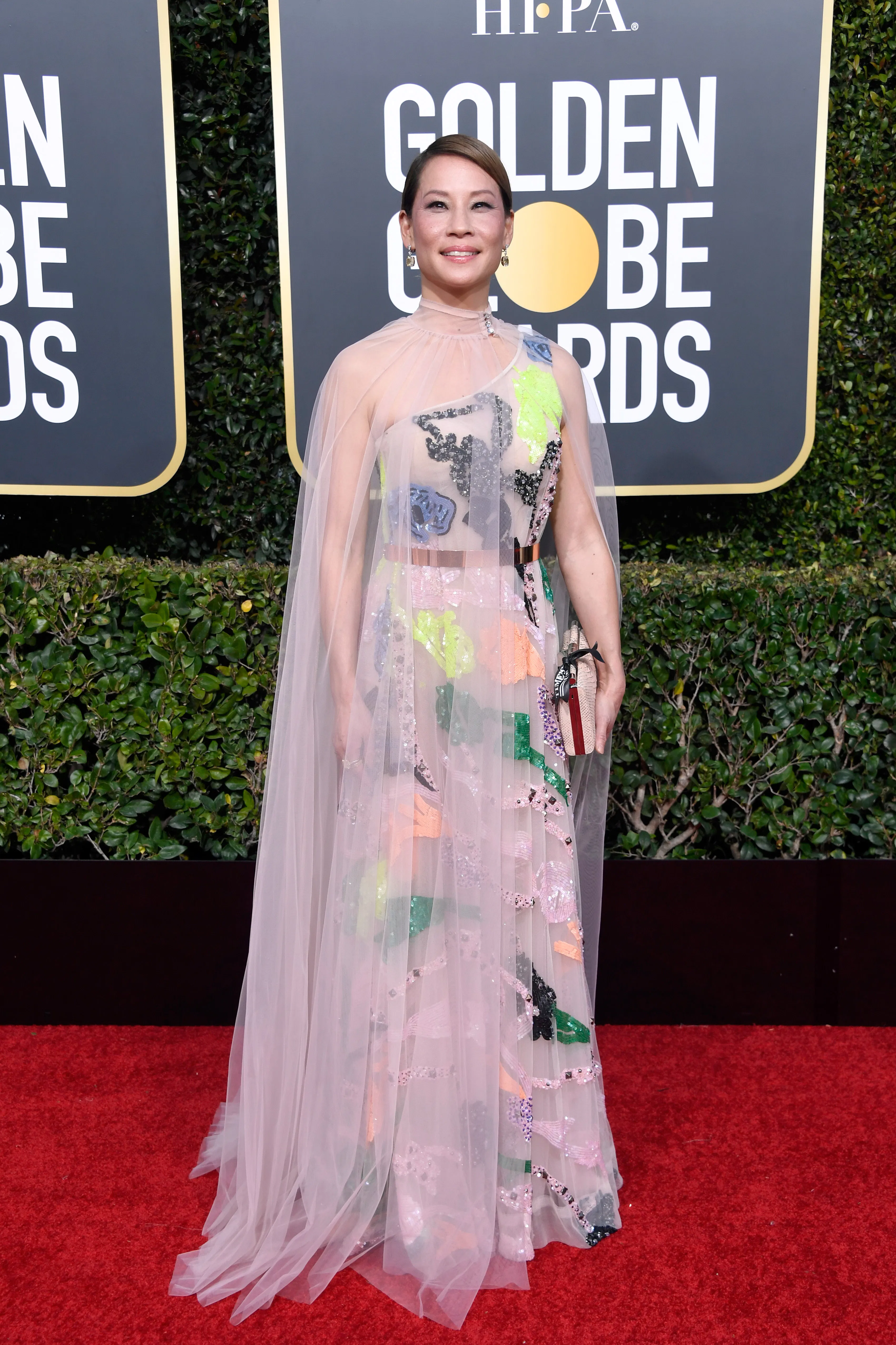 golden globes see through dress All The Sheer Dresses At The 2019 Because It Was The Trend Of The Night Off Shoulder Dresses