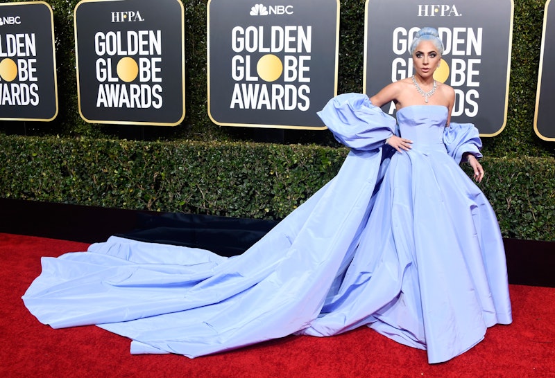 Lady Gagas 2019 Golden Globes Dress Looks Exactly Like Judy Garlands From The 1954 Version Of 