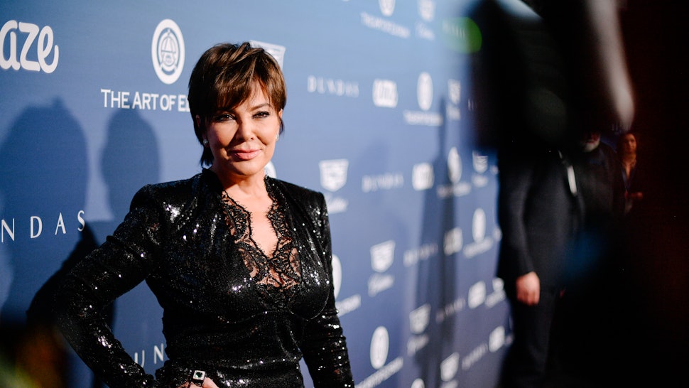 Is Kris Jenner S Bun Bangs Hairstyle Real She Looks Totally
